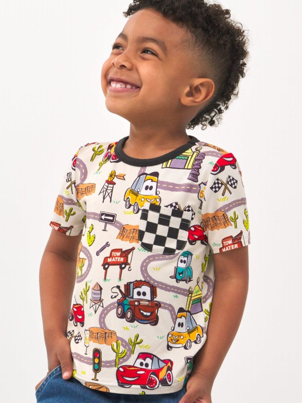 NWT Little Sleepies Disney Pixar Radiator Springs Short Sleeve Pocket Size 5
